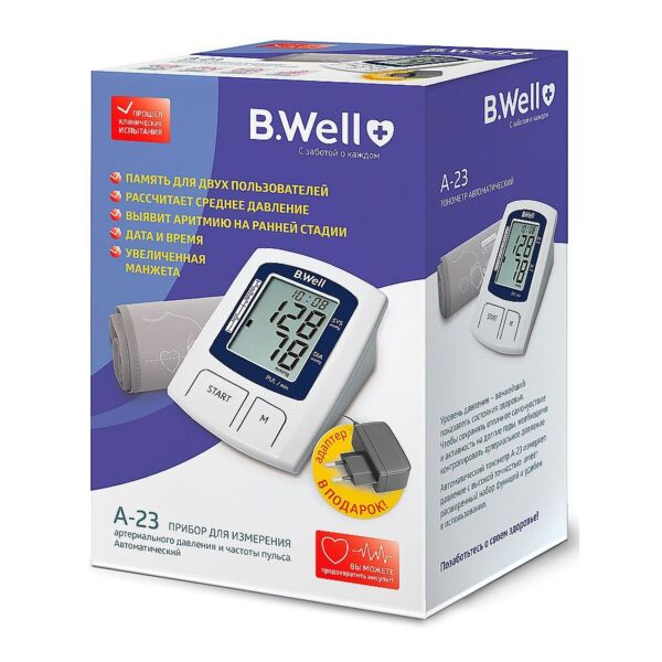 Тонометр б.велл a-23 автомат +адаптер (B.well limited)