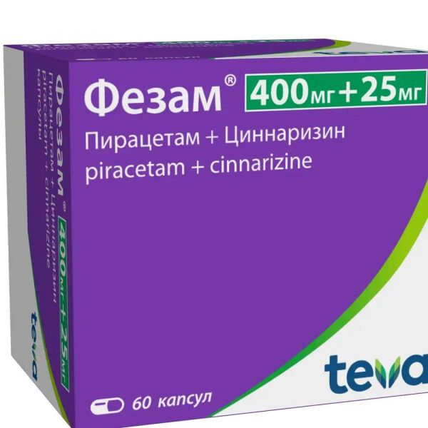 Фезам 400мг+25мг капс. №60 (Balkanpharma-dupnitza ad)