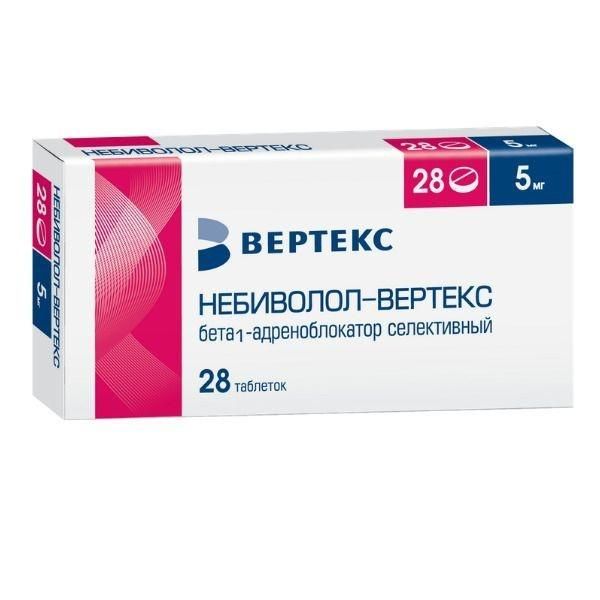 Небиволол 5мг таб. №28 (Вертекс ао)