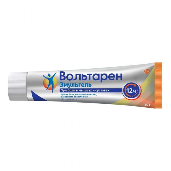 Вольтарен эмульгель 2% 30г гель д/пр.наружн. №1 туба (Gsk consumer health s.a.)