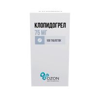 Клопидогрел 75мг таб.п/об.пл. №100 (АТОЛЛ)
