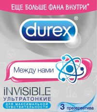 Презерватив durex №3 invisible emoji (RECKITT BENCKISER HEALTHCARE LIMITED)