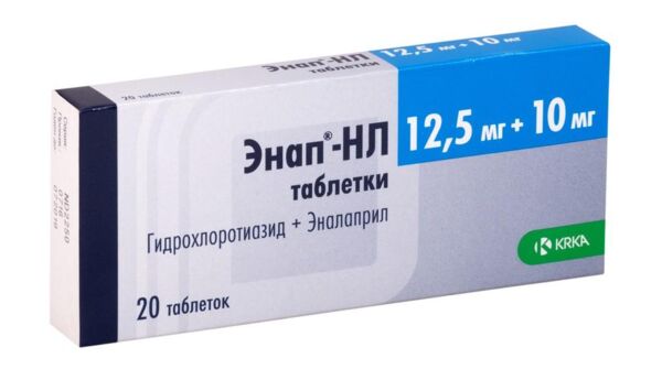 Энап-hл 10мг+12,5мг таб. №20 (Крка-рус ооо_1)