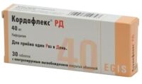 Кордафлекс рд 40мг таб.п/об.контрол.высв. №30 (ЭГИС)