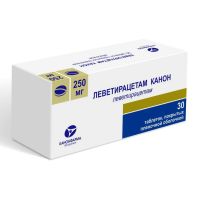Леветирацетам 250мг таб.п/об.пл. №30 (КАНОНФАРМА)