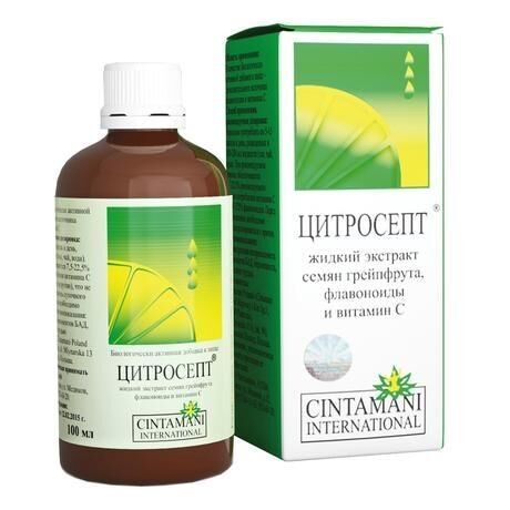 Цитросепт 100мл капли д/пр.внутр. №1 фл. (Cintamani poland)
