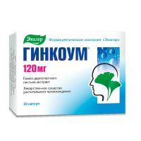 Гинкоум 120мг капс. №30 (ЭВАЛАР)