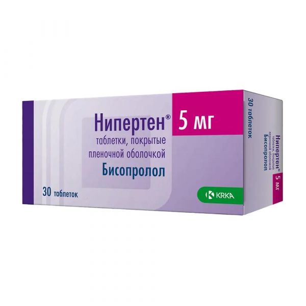 Нипертен 5мг таб.п/об.пл. №30 (Крка-рус ооо)