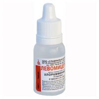 Левомицетин 0.25% 10мл капли глазн. №1 фл. (СЛАВЯНСКАЯ АПТЕКА)