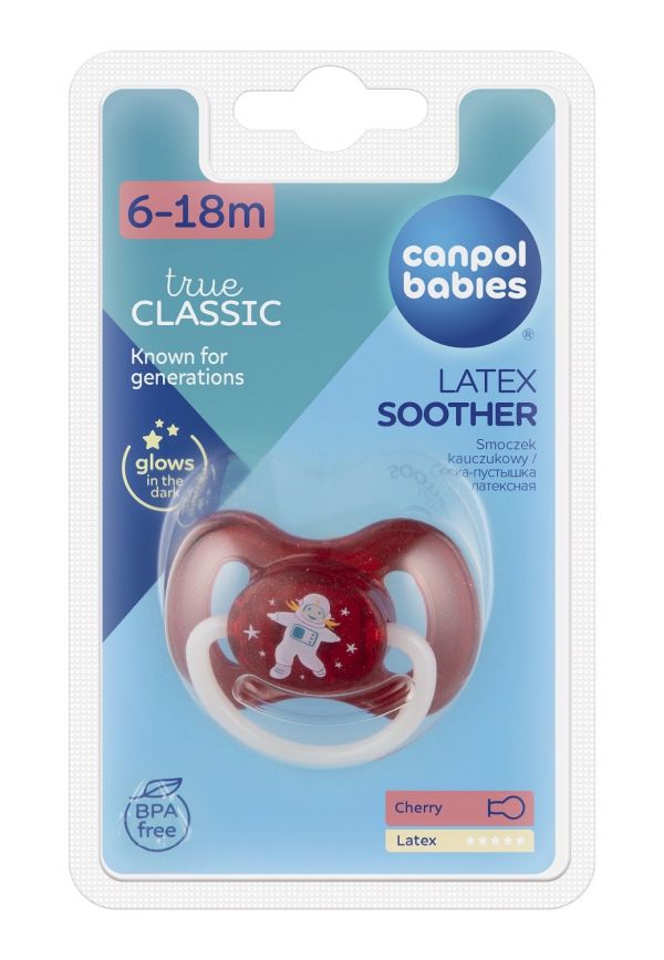 Canpol (Канпол) соска-пустышка space №1 латекс кругл. 6-18 мес. 23/222 (Canpol sp. z o.o.)