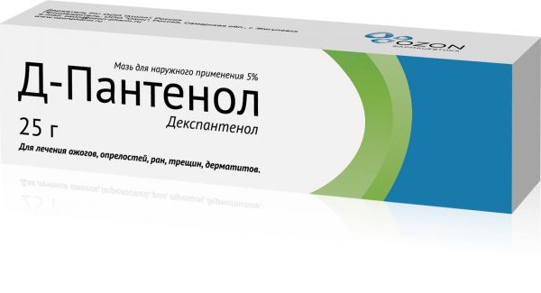 Д-пантенол 5% 25г мазь для наружного применения №1 туба (Озон ооо)