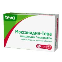 Моксонидин 0,4мг таб.п/об.пл. №30 (ТЕВА)