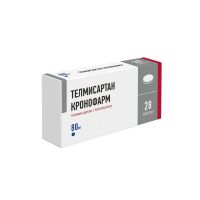 Телмисартан 80мг таб. №28 (КРОНОФАРМ)
