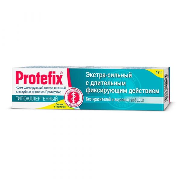 Protefix (Протефикс) крем фиксирующий для зубных протезов 40мл /47г гипоаллерг (Queisser pharma gmbh & co. kg)