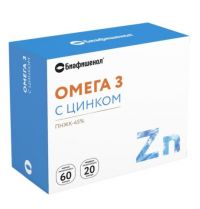 Биафишенол омега 3 с цинком капс.№60+ капс. №20 (БИОФАРМ ООО)