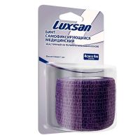 Бинт эластичный luxsan самофиксирующийся 4см*4м фиолет. (ИНТЕРТЕКС ООО)