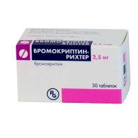 Бромокриптин 2.5мг таб. №30 (ГЕДЕОН РИХТЕР)