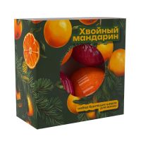 Fabrik cosmetology (Фабрик косметолоджи) набор шаров бурлящих для ванны 60г №4 хвойный мандарин (ФАБРИК КОСМЕТИК ООО)