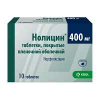 Нолицин 400мг таб.п/об.пл. №10 (КРКА)