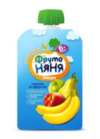 Фрутоняня десерт 125г яблоко банан клубника (ПРОГРЕСС ОАО)