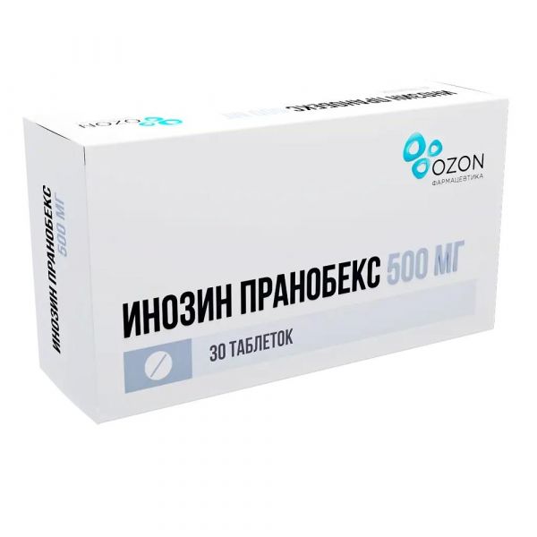 Инозин пранобекс 500мг таб. №30 (Озон ооо)