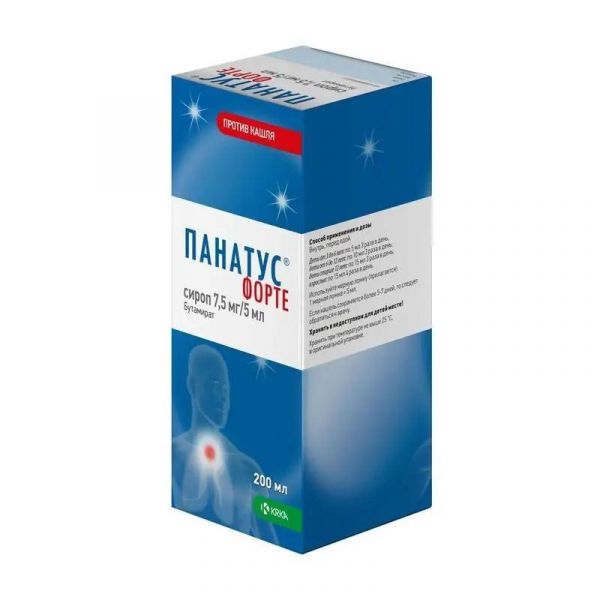 Панатус форте 7,5мг/ 5мл 200мл сироп фл. (Krka d.d._2)
