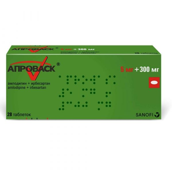 Апроваск 5мг+300мг таб.п/об.пл. №28 (Sanofi-aventis de mexico s.a. de c.v/ортат ао_2)