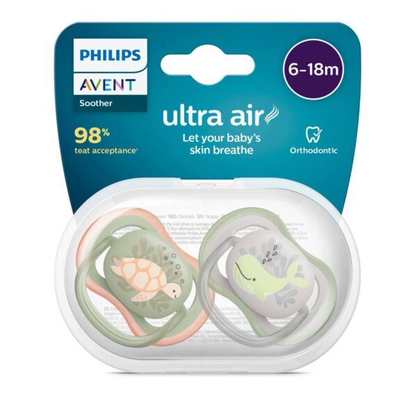 Avent (Авент) соска-пустышка №2 6-18 мес. черепашка/ кит scf085/60 (Philips consumer lifestyle b.v.)