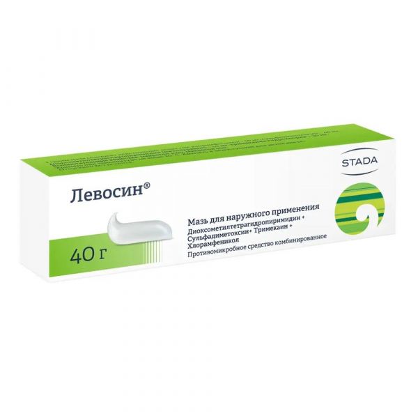 Левосин 40г мазь д/пр.наружн. №1 уп. (Нижфарм оао)