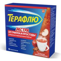 Терафлю экстра 15г пор.д/р-ра д/пр.внутр. №10 пак.  яблоко корица (ГЛАКСО)