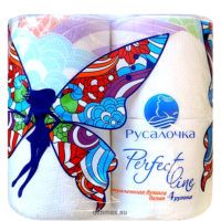 Бумага туалетная №4 белая (РУСАЛОЧКА КОМПАНИЯ)