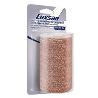 Бинт эластичный luxsan самофиксирующийся 10см*4м беж. (ИНТЕРТЕКС ООО)