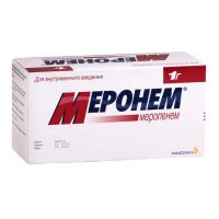 Меронем 1000мг пор.д/р-ра д/ин.в/в. №10 фл. (АСТРА ЗЕНЕКА)