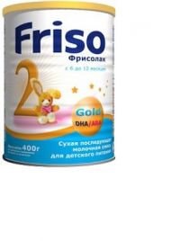 Frisolac (Фрисолак) молочная смесь 2 голд 400г 6-12 мес. (ФРИСЛАНДКАМПИНА)