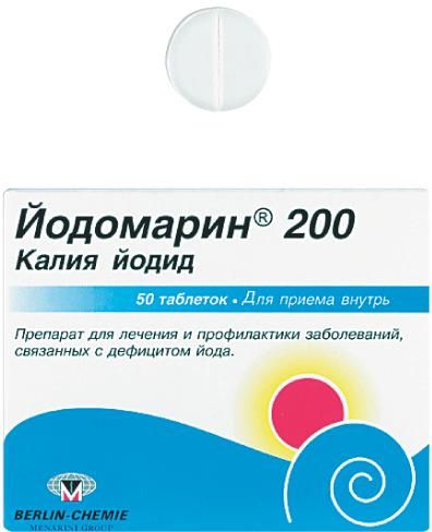 Йодомарин 200мкг таб. №50 (Berlin-chemie ag/ menarini-von heyden gmbh ...