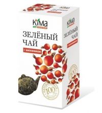 Kima (Кима) чай зелёный байховый листовой высшего сорта 75г с шиповник (СОЛНЦЕ АЛТАЯ)