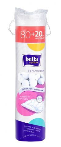 Bella (Белла) ватные диски №100 закр.край (БЕЛЛА УРАЛ)