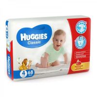 Huggies (Хаггис) подгузники classic №68 р.4 7-18кг (KIMBERLY-CLARK SP.Z.O.O)