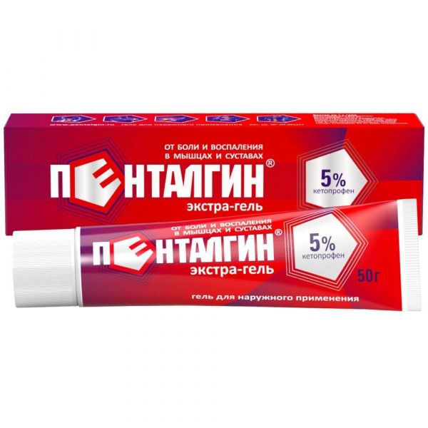 Пенталгин экстра-гель 5% 50г гель №1 (Лекко фф зао)