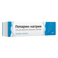 Гепарин 1000ме/г 30г гель д/пр.наружн. №1 туба (ТУЛЬСКАЯ ФФ)