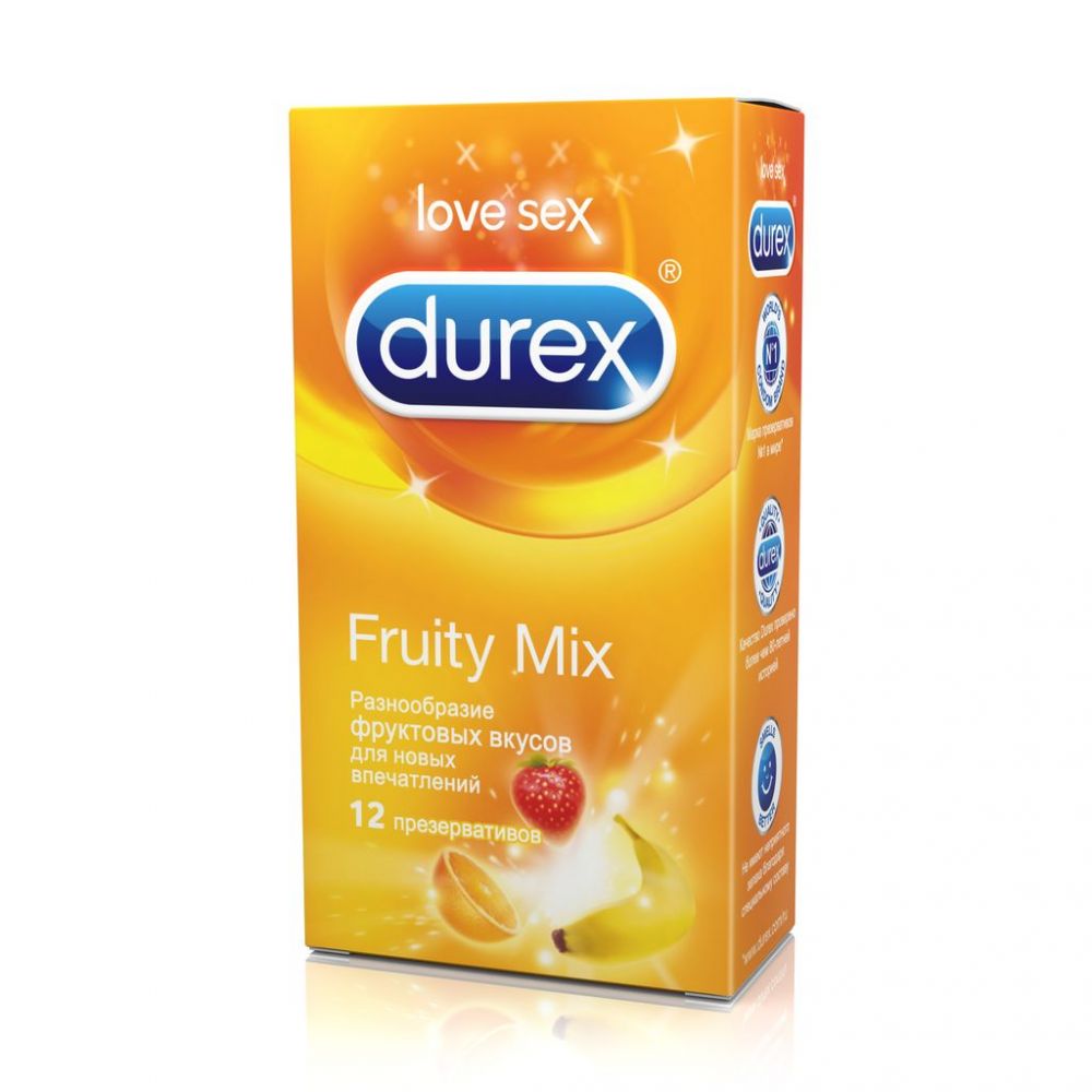 Презерватив durex №12 fruity mix (Ssl international plc.) - цены в  Магнитогорске, купить Презерватив durex №12 fruity mix в аптеке Фармленд,  инструкция по применению, отзывы