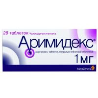 Аримидекс 1мг таб.п/об.пл. №28 (АСТРА ЗЕНЕКА)