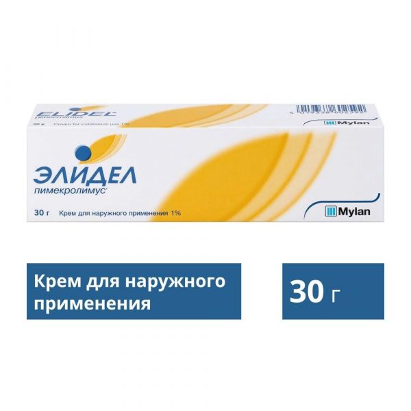 Элидел 1% 30г крем д/пр.наружн. №1 туба (Meda manufacturing)
