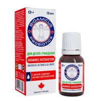 Биоамикус лактобактерии в каплях с витамином д3 10мл жидкость №1 фл.-доз. (BIOAMICUS LABORATORIES INC)