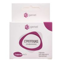 Стрептоцид 2г пор.д/пр.наружн. №5 пак. (ЖЕНЕЛ РД)