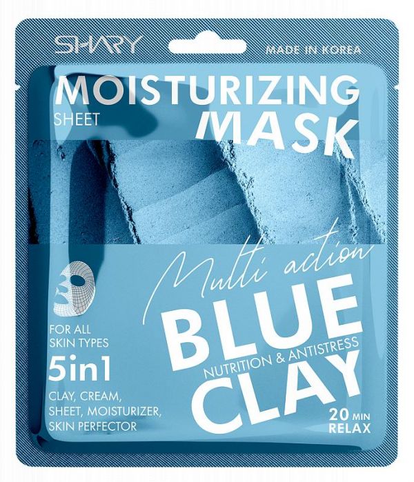 Shary (Шери) маска на тканевой основе 25г сыворотка и голубая глина (Ancors co. ltd)