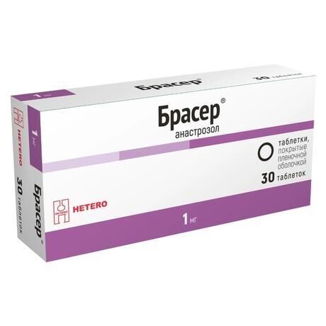 Брасер 1мг таб.п/об.пл. №30 (Hetero labs limited/макиз-фарма ооо)