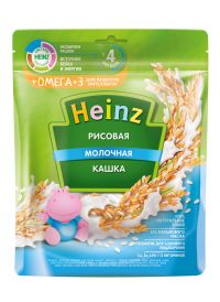 Heinz (Хайнц) каша молочная 180г рисовая омега-3 (ХАЙНЦ-ГЕОРГИЕВСК ЗАО)