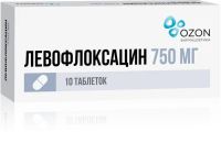 Левофлоксацин 750мг таб.п/об. №10 (АТОЛЛ)