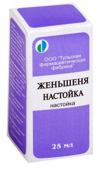 Женьшень 25мл настойка №1 фл. (ТУЛЬСКАЯ ФФ)